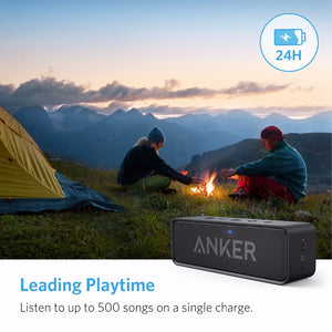 Anker SoundCore Portable Wireless Bluetooth Speaker with Dual-Driver, 24-Hour Playtime