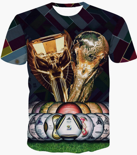 2018 WORLD CUP FEVER 3D Printed STREET WEAR T-SHIRT