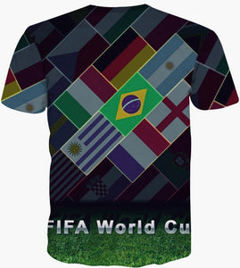 2018 WORLD CUP FEVER 3D Printed STREET WEAR T-SHIRT