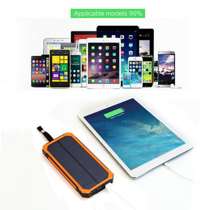 Portable Solar Phone Charger for iPhone 5 5s 6 6s 7 Samsung HTC Huawei Sony Nokia Motorola Xiaomi.