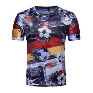 2018 Russia T-shirt Men/Women 3D Print Flag Slim Fit Short Sleeve T Shirt Soccer Jerseys World Cup Tees Tops