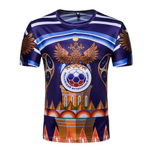 2018 Russia T-shirt Men/Women 3D Print Flag Slim Fit Short Sleeve T Shirt Soccer Jerseys World Cup Tees Tops